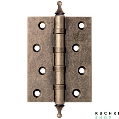 Петля универсальная 100*75*3 mm, Античное серебро, Corona