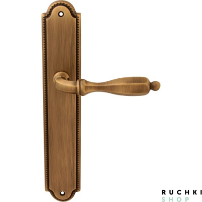 Дверная ручка на планке CAMILLA 298/458, Матовая бронза , Melodia 