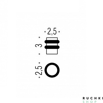 Ограничитель дверной CD 412, Черный, Colombo 