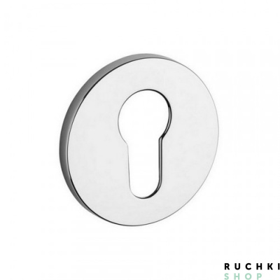 Накладка под цилиндр 4046 5S RT, Полированный хром, Tupai 