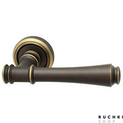 Ручка на розетке 50V TAKO 245V, Затемненная бронза, Melodia