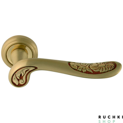 Ручка на розетке 50V DAISY (ДЭЙСИ) 285V, Французское золото, Melodia 