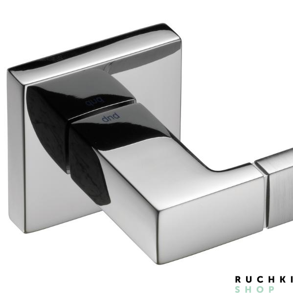 Ручка на розетке Порто, Матовый хром / хром, DND 