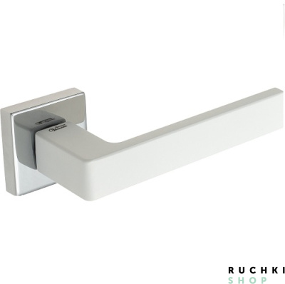 Ручка на розетке BIBLO, Полированный хром/белый, Venezia Unique