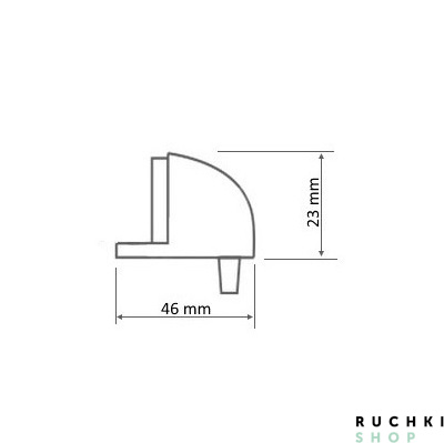 Ограничитель дверной 809, Золото глянец, Melodia 