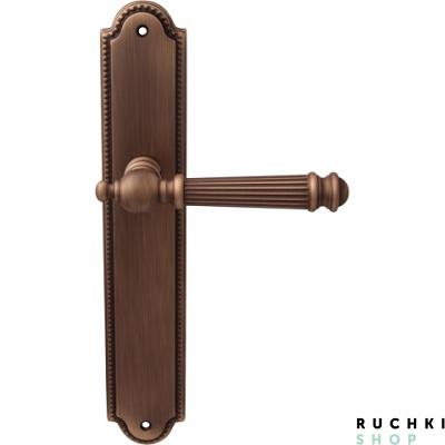 Дверная ручка на планке  VERONICA 102/458, Матовая бронза, Melodia 
