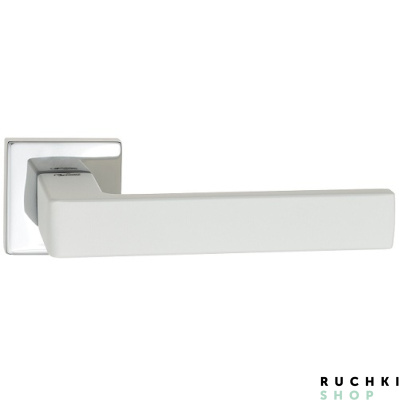 Ручка на розетке BIBLO, Полированный хром/белый, Venezia Unique