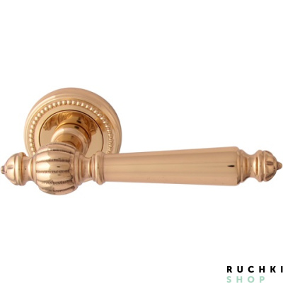 Ручка на розетке 50L MIRELLA (МИРЕЛЛА) 235L, Полированная латунь, Melodia 