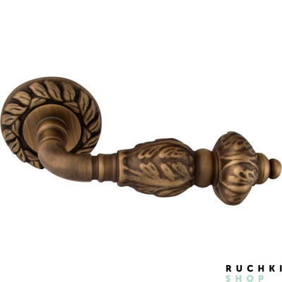 Ручка на розетке 60mm GEMINI 230, Матовая бронза, Melodia 