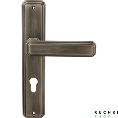 Ручка на планке THEMIS 217/P RAT CYL, Затемненное серебро, Forme