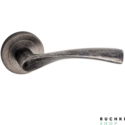 Ручка на розетке Ninfa, Античное серебро, Pasini