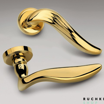 Ручка на розетке PIUMA, Полированная латунь, Colombo 