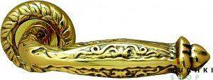 Ручка на розетке EMERALD 1075, Полированная латунь, CLASS 