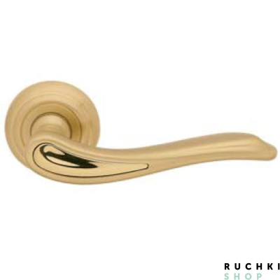 Ручка на розетке CLOE, Матовая латунь/латунь, Mandelli