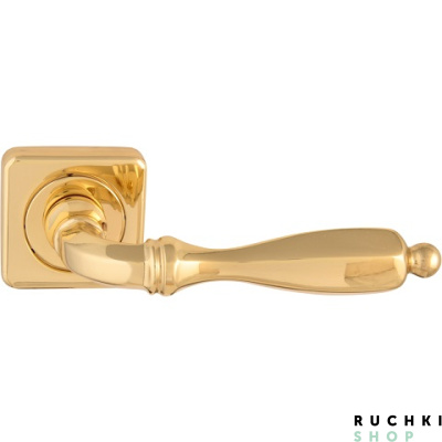 Ручка на розетке 50Z1 CAMILLA 298Z1, Полированная латунь, Melodia