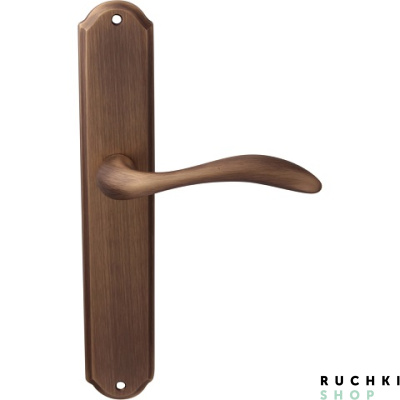 Дверная ручка на планке LAGUNA 132/131, Матовая бронза, Melodia 