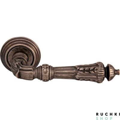 Ручка на розетке 50P SAMANTHA (САМАНТА) 292P, Античное серебро, Melodia