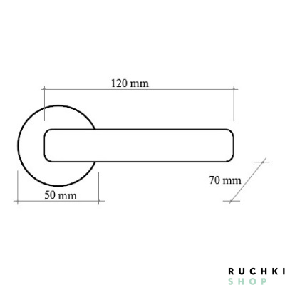 Ручка на розетке 50D HYDRA (ГИДРА) 227D, Полированный хром, Melodia 