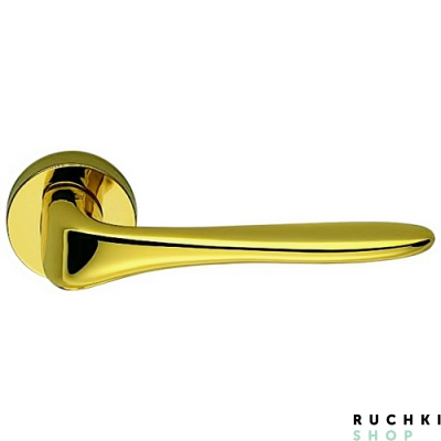 Ручка на розетке MADI, Полированная латунь, Colombo