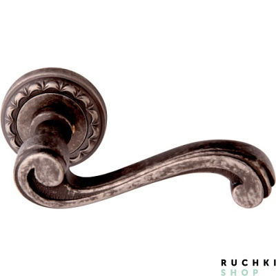 Ручка на розетке 50D CAGLIARI (КАЛЬЯРИ) 225D, Античное серебро, Melodia 