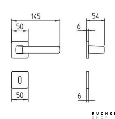 Ручка на розетке FENIX, Матовый хром, Mandelli 
