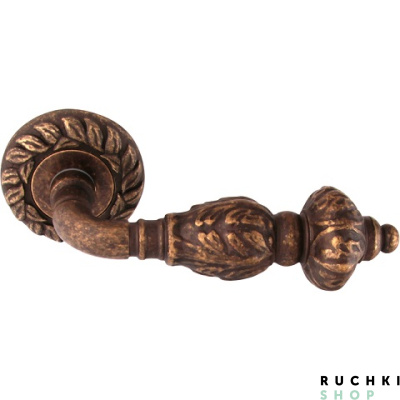 Ручка на розетке 60mm GEMINI 230, Античная бронза, Melodia 