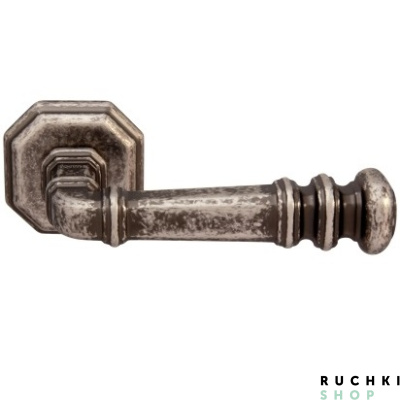 Ручка на розетке ATLAS 159, Античное серебро, Forme 