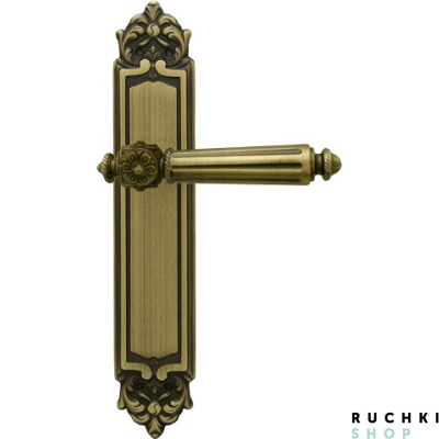 Дверная ручка на планке NIKE 246/PASS, Матовая бронза, Melodia 