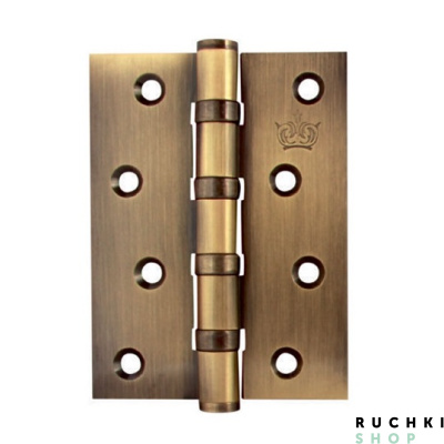 Петля универсальная Flat 100х75х3 mm, Матовая бронза, Corona