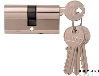 Цилиндр 60мм (30-30) ключ/ключ, Полированный хром, Melodia