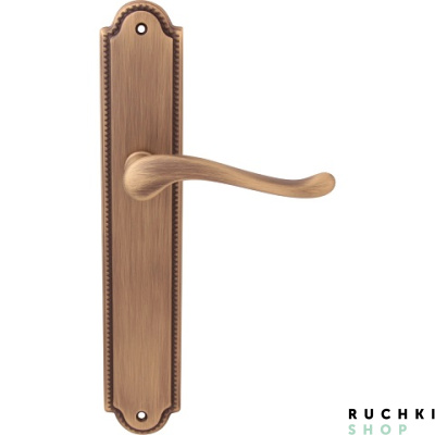 Дверная ручка на планке PALMA 129/458, Матовая бронза, Melodia 