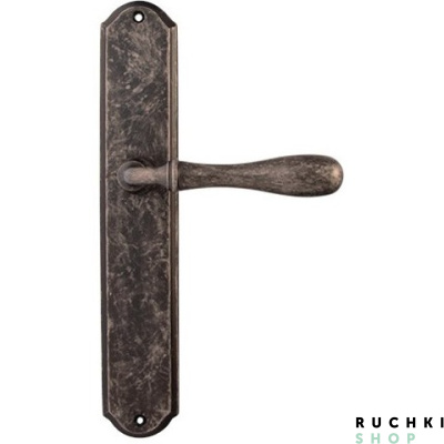 Дверная ручка на планке BETA 294/131, Античное серебро, Melodia 