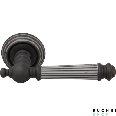 Ручка на розетке 50P VERONICA (ВЕРОНИКА) 102P, Графит+серебро, Melodia 