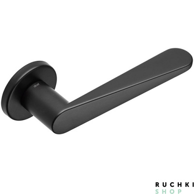 Ручка на круглой розетке IKI Черная  DND