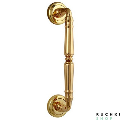 Ручка-скоба 700 ANTIK 260 mm, Полированная латунь, Melodia