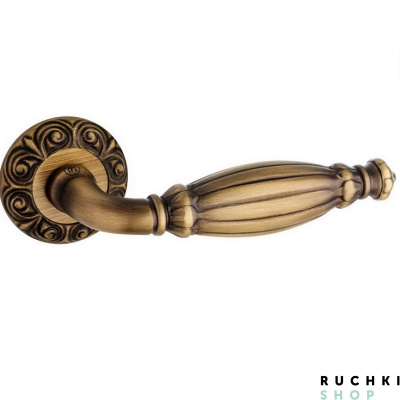 Ручка на розетке QUEEN (КВИН), Матовая бронза, Pasini 