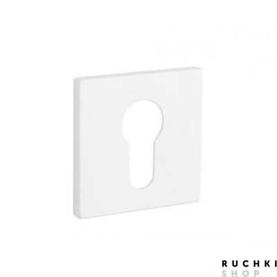 Накладка под цилиндр 4049 5S Q, Белый матовый, Tupai 