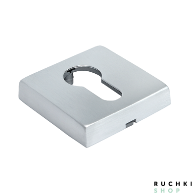 Накладка под цилиндр LUX-KH-Q, Матовый хром, Morelli luxury 