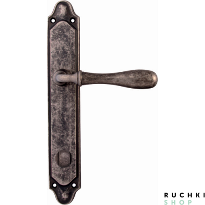 Дверная ручка на планке BETA 294/158, Античное серебро, Melodia 