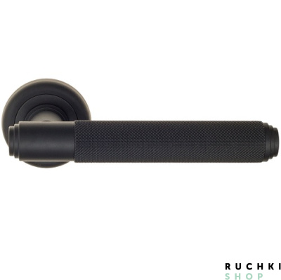 Ручка на розетке EXA ZIG D1, Черный матовый, Venezia