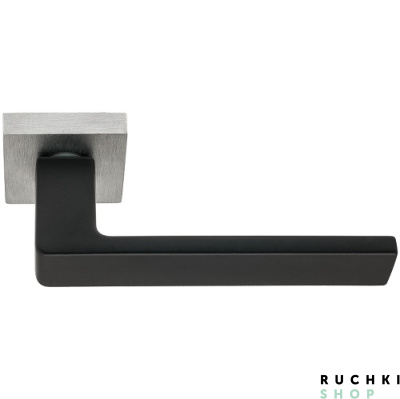 Ручка на розетке BIBLO, Матовый хром/черный, Venezia Unique 