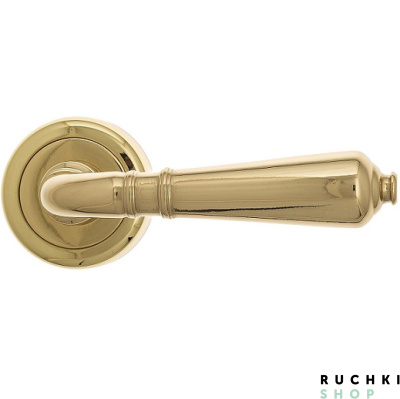Ручка на розетке VIGNOLE D1, Полированная латунь, Venezia