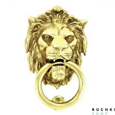 Ручка-гонг LEONE Grande 240*140 мм, Латунь полированная, Martinelli 