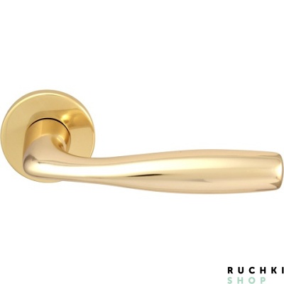 Ручка на розетке PHILIP 194 R, Полированная латунь, Forme