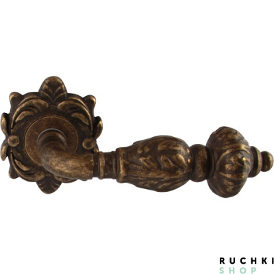 Ручка на розетке 50Z GEMINI (ГЕМИНИ) 230Z, Античная бронза, Melodia 