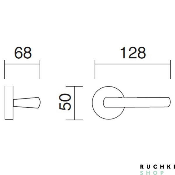 Ручка на розетке Patrizio, Полированная латунь, Pasini 