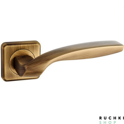 Ручка на розетке Quadrata, Матовая бронза, Pasini