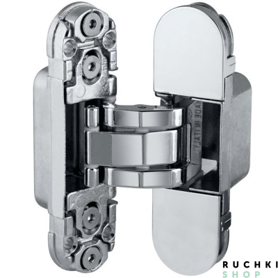 Петля скрытая AGB ECLIPSE 2.0, Матовый хром, AGB