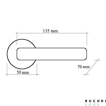 Ручка на розетке 50V VERONICA (ВЕРОНИКА) 102V, Античное серебро, Melodia 