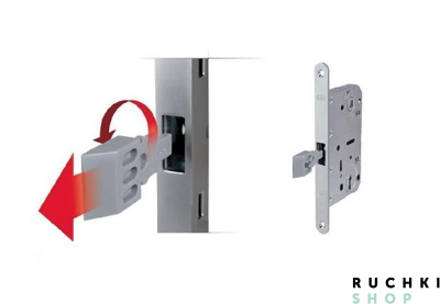 Замок под завертку WC 96 мм Mediana Evolution, Титан, AGB 